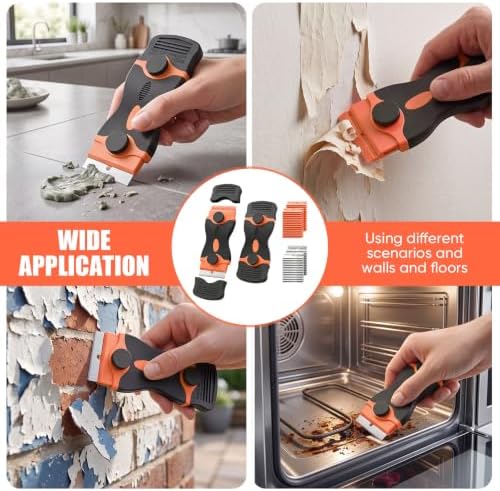 2 Pack Double-Ended Razor Blade Scraper, 30 Blades - Image 7