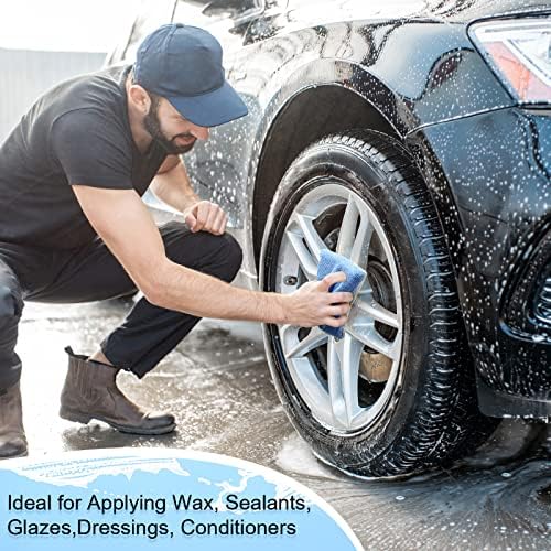 24 Pack Microfiber Wax Applicator Pads - Image 5