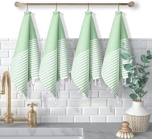 Turkish Kitchen Towels 18x26 Inches by SoftopiaCotton