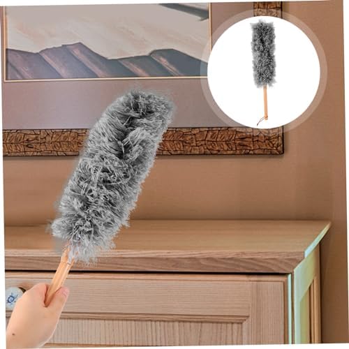 Wooden Handle Washable Duster for Household Cleaning Reusable Dust Removal Tool - Image 5