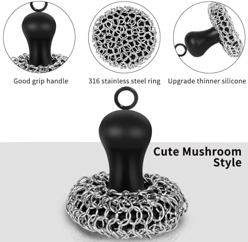 Herda Cast Iron Cleaner Scrubber - Image 2