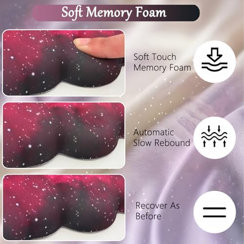 Cloud Mouse Pad Keyboard Wrist Rest 4PCS Extended Large Galaxy Desk Mat Pad Set - Image 3