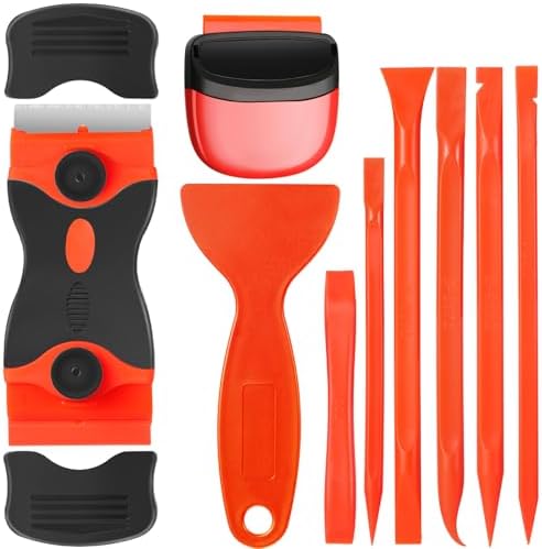Tallew 9 Pcs Plastic Scraper Set Paint Tool Non Scratch Putty by Tallew