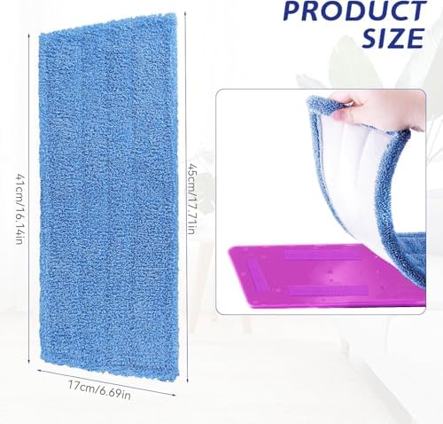 Mop Pads Replacement for Rejuvenate Microfiber Mops, Compatible - Image 4