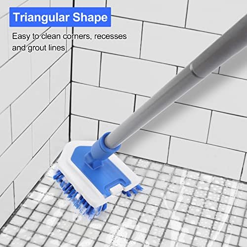 Stiff Bristles Brush Refill Fit Lalafancy Shower Bathtub Cleaning Brush - Image 2