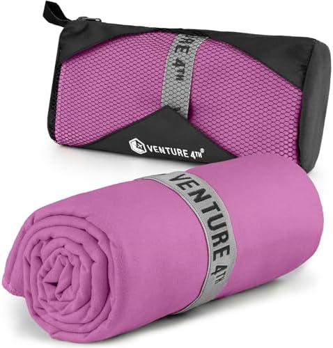 VENTURE 4TH Quick Dry Microfiber Towel by VENTURE4TH