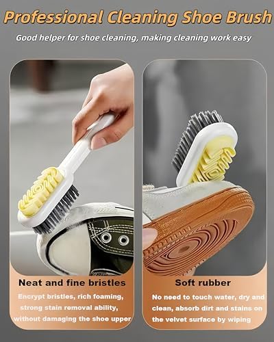 Suede Shoe Brush, 3 Pack Rubber Shoe Brushes, Suede Cleaner Brush - Image 5