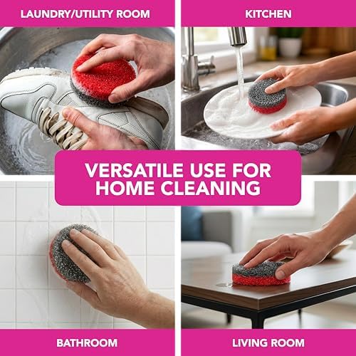 Weiman Multi-Surface Dual Action Sponges, Non-Scratch Scrub & Shine - Image 6