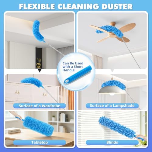 94'' Cobweb Duster with Extension Pole, Spider Web Brush - Image 5