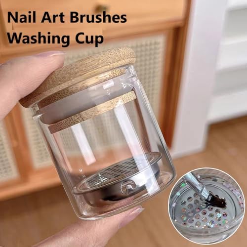 2 Pack Nail Brush Cleaner Cup, Portable Dappen Dish - Image 7