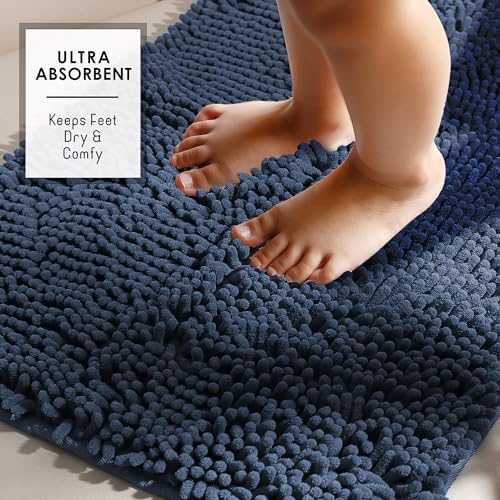 Hearth & Harbor Bathroom Rugs, Chenille Bath Mat - Image 5