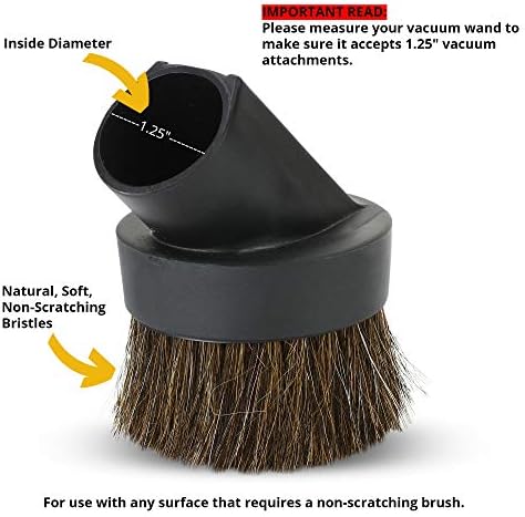 Attachments for 1.25" Vacuum Cleaner – Dust Brush, Upholstery Tool & 2 Adapter - Image 6
