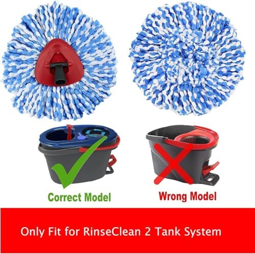 6 Pack Spin Mop Replacement Heads Compatible - Image 2