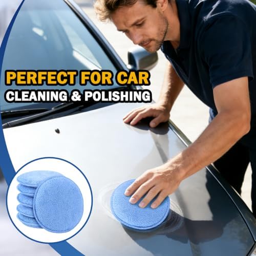 AIDEA Car Wax Applicator Pad, Microfiber Applicator Pad, Polishing Pads-12pk - Image 5