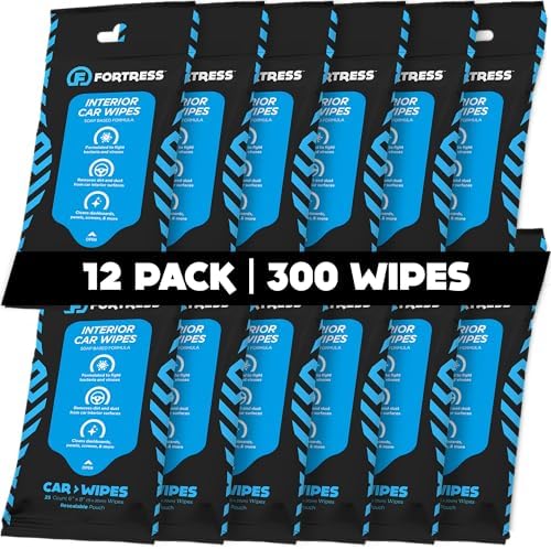 Fortress Car Interior Cleaner Wipes Travel Size by Fortress