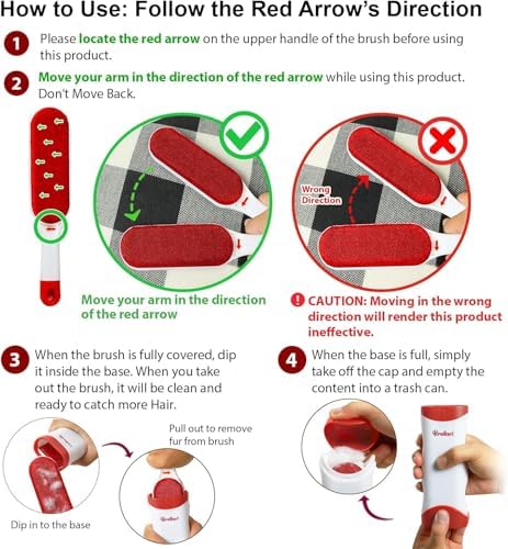 Pet Hair Remover: Reusable Dog Cat Lint Brush - Image 2