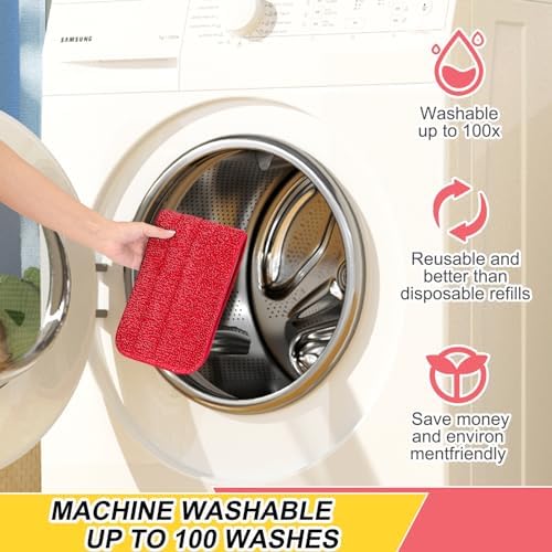 16.5 inch Reusable Mop Pads Microfiber Spray Mop Replacement Heads - Image 5