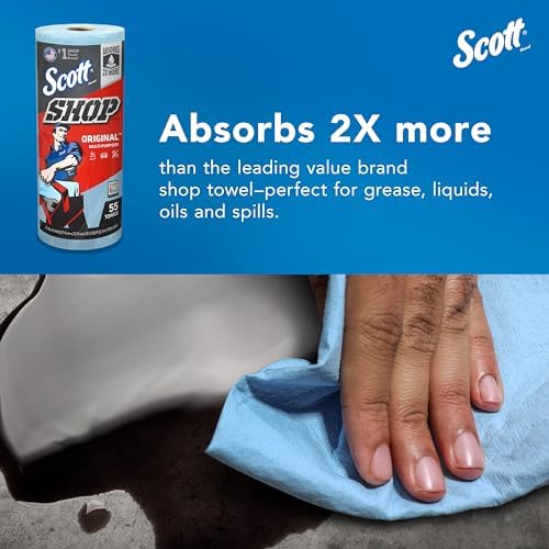 Scott Shop Towels Original, 55 Towels/Roll, 30 Rolls/Case - Image 2