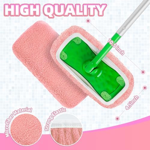 8 Pack Reusable Coral Fleece Mop Pads Fit - Image 3
