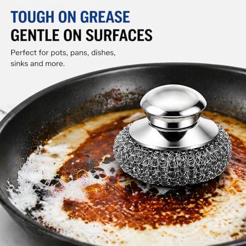 Steel Wool Scrubber, Stubborn Messes on Cookware, Oven & Kitchen Sinks - Image 4