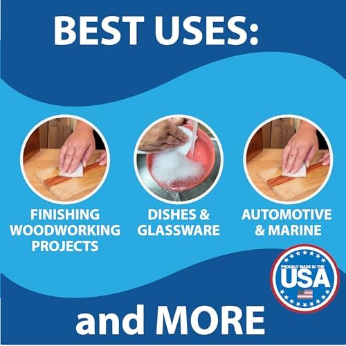 10 Pack of 6 X 9 White Non Scratch Non-Woven Pads - Image 4