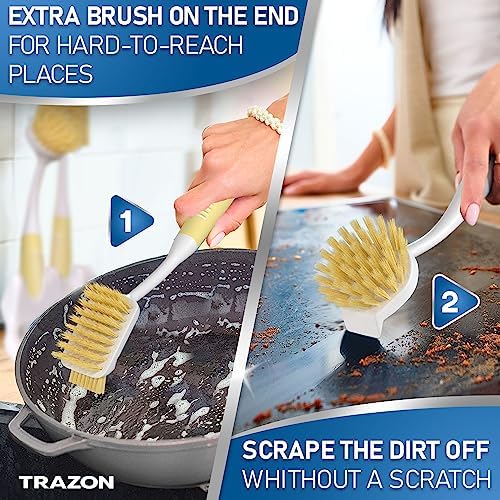 Dish Brush Set of 5 with Holder - Image 3