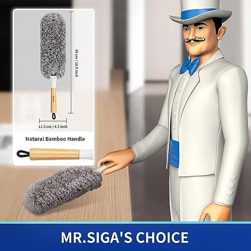 MR.SIGA Lint Free Microfiber Duster, Washable Duster - Image 2