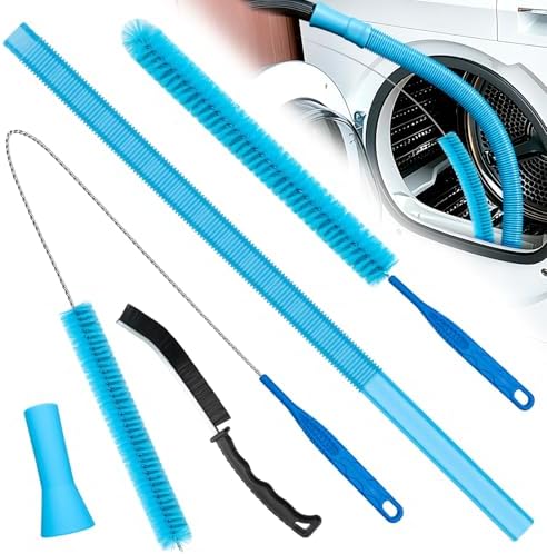 Dryer Vent Cleaner Kit, 4 Pieces Dryer Lint Cleaner Vacuum Attachment & Brush by Unknown