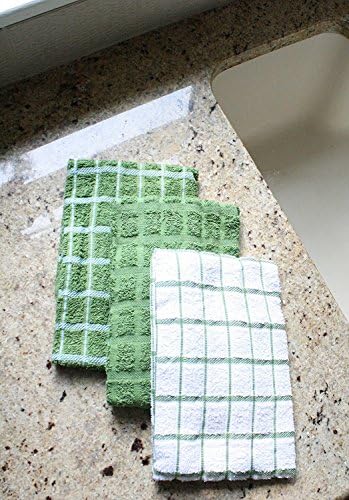 Ritz Premium 100% Cotton Terry Check Kitchen Dish Towels - Image 3