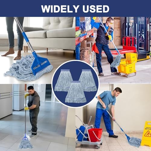 KeFanta 3 Pack Heavy Duty Commercial Mop Head Replacement - Image 2