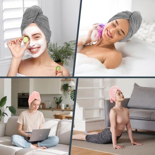 2 Pack Microfiber Hair Towel XL 41" x 24" Fast Dry - Image 6
