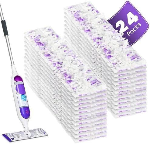 24 Pack Disposable Power Mop Pads Refills by CHYODI