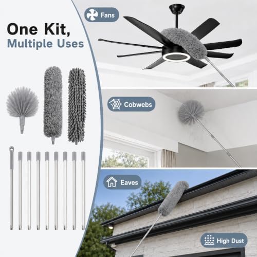 20FT Long Duster for High Ceilings, 3.4-14FT Cobweb Duster - Image 3