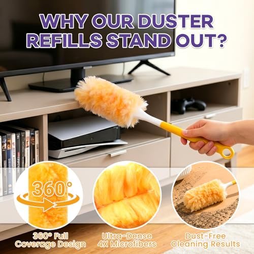 25 Count Duster Refills for Swiffer 360° Microfibre Dusters（Only Duster） - Image 5