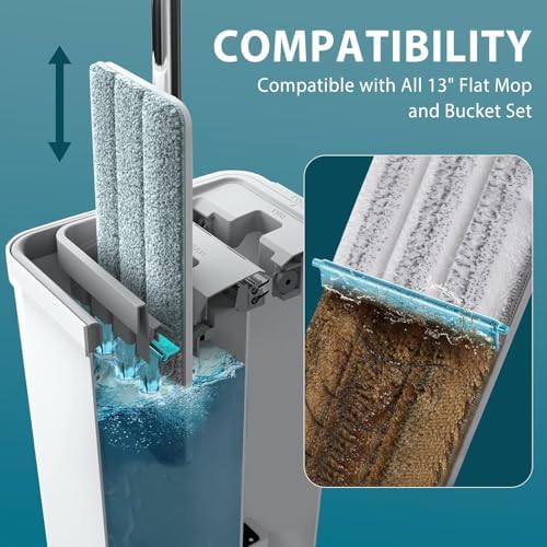 8 Pack Mop Replacement Pads Compatible - Image 2