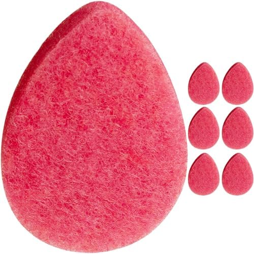 KOL Face Scrubber Pads, Rose Infused Exfoliating Facial Cleansing Sponges by Kol