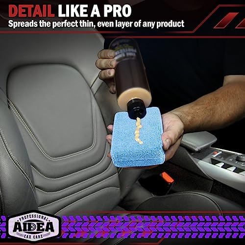 AIDEA Microfiber Applicator Pad-8 Pack, Car Wash Sponge - Image 5