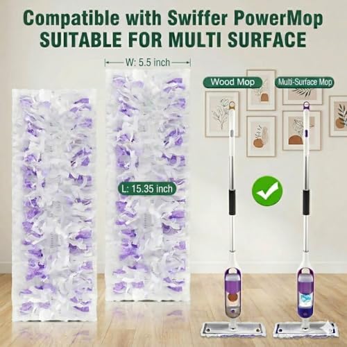 Cleaning Power Mop Refills for Swiffer Power Mop, 500+ Strips Multi-Surface - Image 2