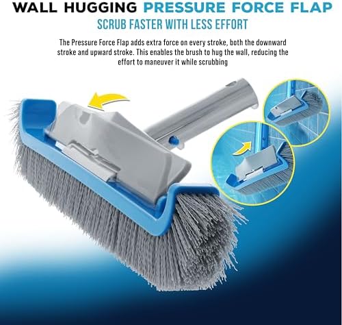 U.S. Pool Supply 17.5" Pool Brush Head Curved Ends Wavy Bristle Inground - Image 5