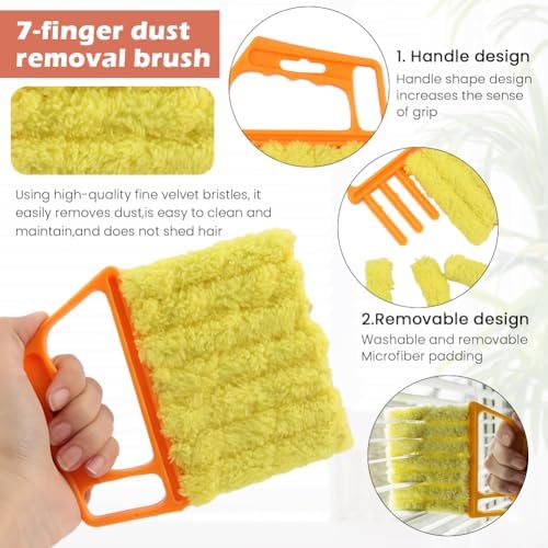 Blind Cleaner Duster Tool, 5 Pack Microfiber Window Blinds Cleaner Tool - Image 3