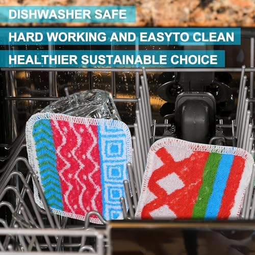 LemonRoad 12 Pack Non-Scratching Dish Scrubber Kitchen Scrubber - Image 5