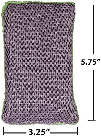 CleanAide Double-Sided Microfiber Sponge 2-in-1 Scrubber - Image 3