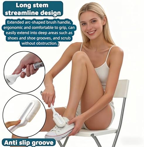 Professional Shoe Cleaning Brush Long Handle - Image 5
