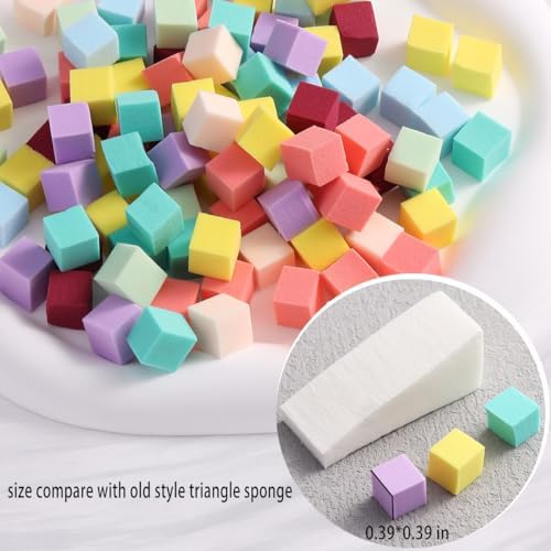 Fcozpjk 100PCS Soft Ombre Nail Sponge - Image 3