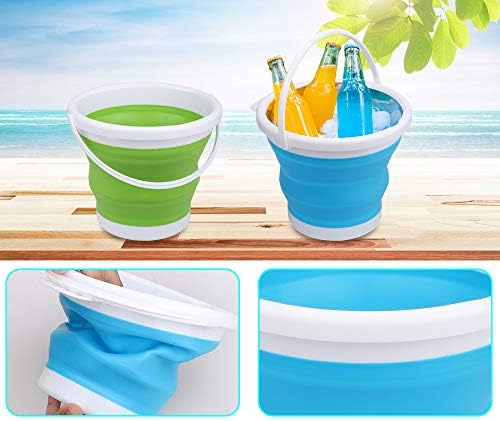 3L Jumbo Foldable Buckets, Sand Beach Toy Silicon Pails - Image 3