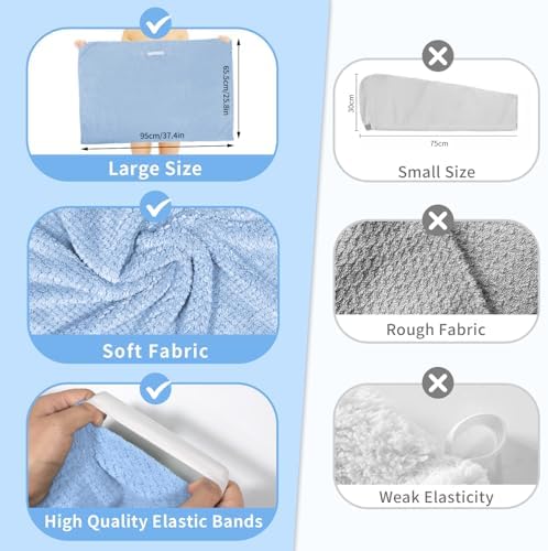 my novel things Large Microfiber Hair Towel - Image 2