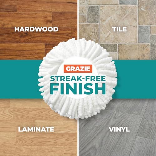 Grazie Spin Mop Head Replacements – Premium Microfiber Mop Refills – - Image 4