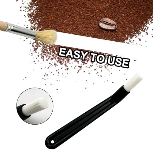 Coffee Brush Set with Wooden and Nylon Brushes - Image 3