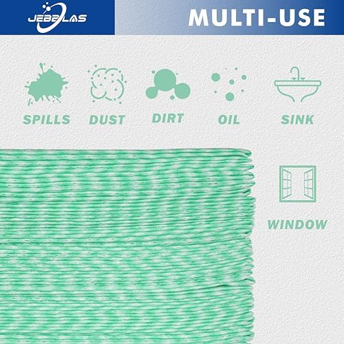 JEBBLAS 100Pack Reusable Cleaning Cloths 11.8‘’x11.8‘’ Handi Wipes Reusable - Image 4