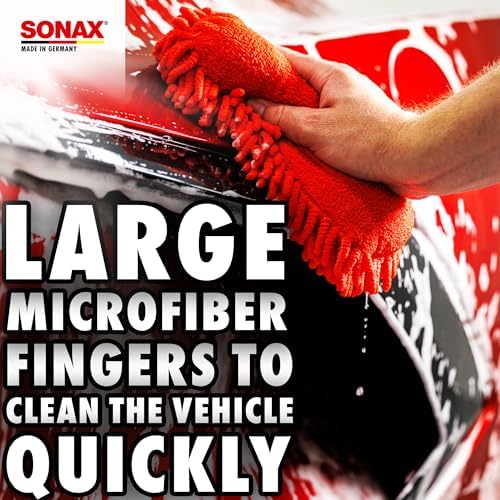 SONAX Microfiber Wash Sponge – Scratch-Free Car Wash Sponge, Ultra-Soft - Image 3
